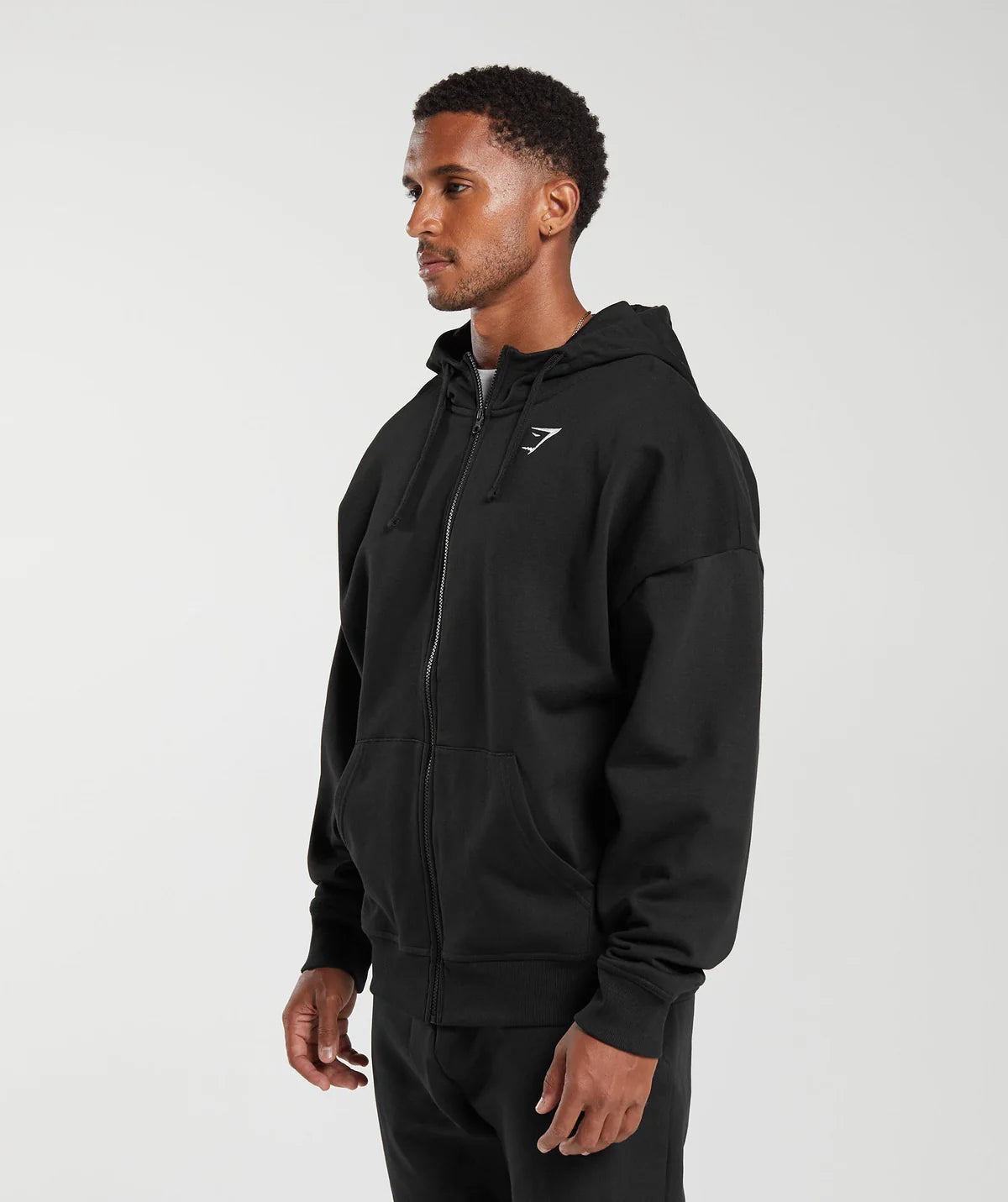 CREST OVERSIZED ZIP UP HOODIE - Hombre