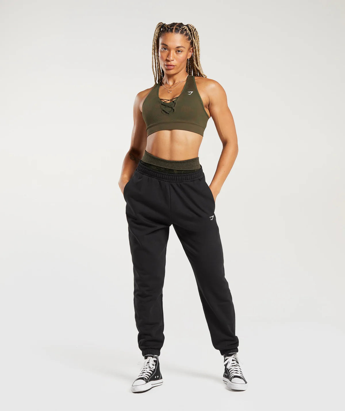 ADAPT CAMO SEAMLESS RIBBED SPORTS BRA - MUJER GYMSHARK