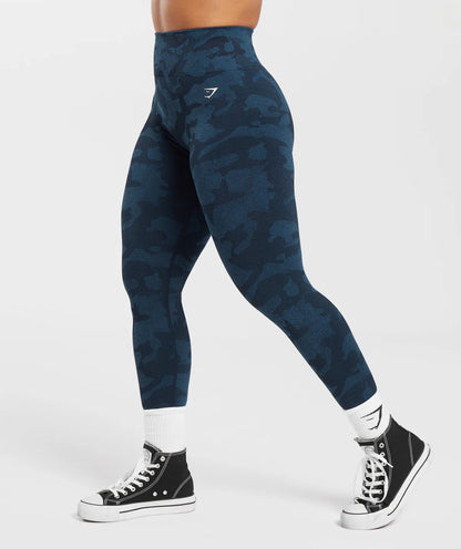 ADAPT CAMO SEAMLESS RIBBED LEGGINGS - GYMSHARK MUJER