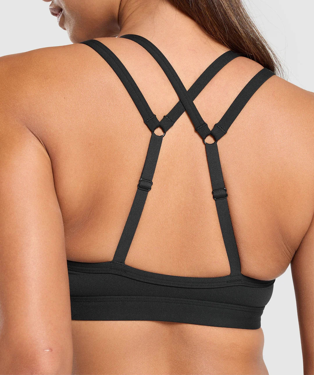 Gymshark Sport Bra Negro Doble - Mujer