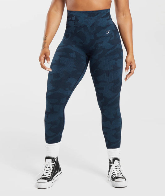 ADAPT CAMO SEAMLESS RIBBED LEGGINGS - GYMSHARK MUJER